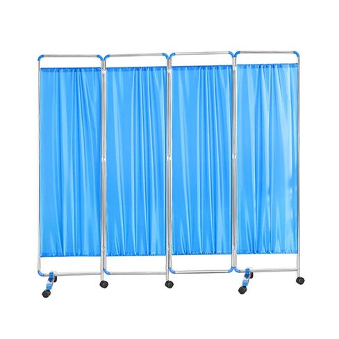 3/4/5/6 Panel Mobile Privacy Screen,Portable Room Divider,Nylon Fabric Standing Door Partition with Wheels,for Clinics Salons Hospitals(Blue,5-Panel) in Saudi Arabia