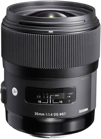 Sigma 35mm F1.4 Art DG HSM Lens for Canon, Black, 3.7 x 3.03 x 3.03 (340101) in Saudi Arabia