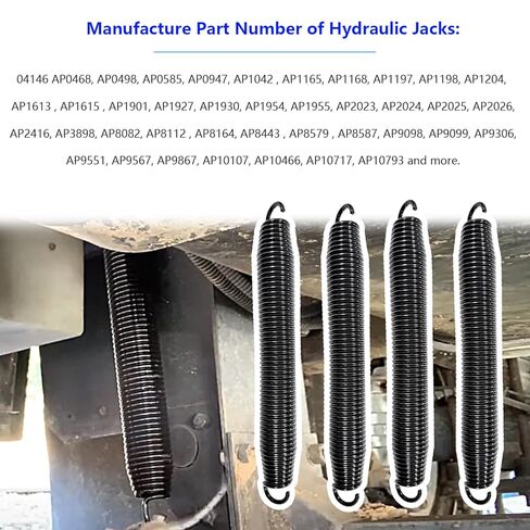 R3847 Replacement Spring Kit for Hydraulic Leveling Jacks, 4Pack Black Hydraulic Jack Large Spring in Saudi Arabia
