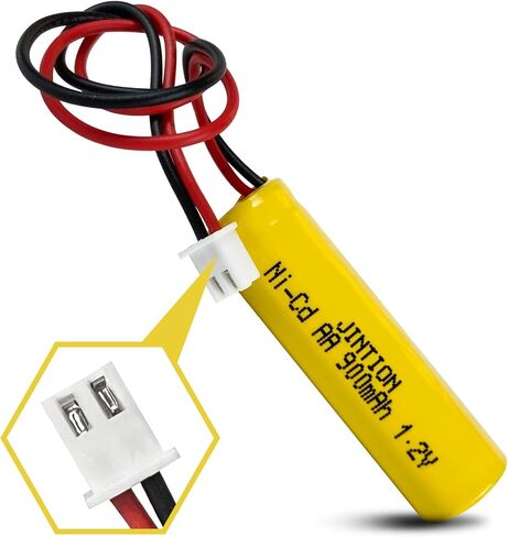 JINTION 1.2v 900mAh Ni-CD AA Exit Sign Emergency Light Battery Replacement Compatible with Unitech AA900mAh OSA268 ELB CS01 Lithonia Battery EXR LED EL M6 (5 Pack) in Saudi Arabia