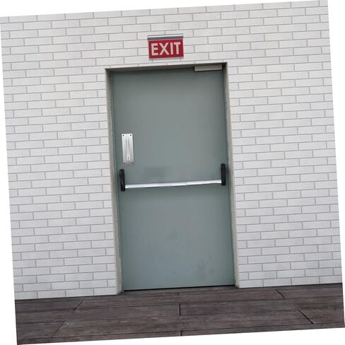 POPETPOP 2Pcs Door Push Plates Fire Door Compatible Pull Handle for Front Back Doors Smooth Operation for High Traffic Areas Commercial Residential Use in Saudi Arabia