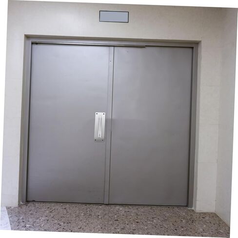 POPETPOP 2Pcs Door Push Plates Fire Door Compatible Pull Handle for Front Back Doors Smooth Operation for High Traffic Areas Commercial Residential Use in Saudi Arabia