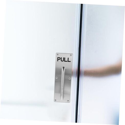 ABOOFAN Stainless Steel Pull Door Handle for Fire Exit Cabinet Heavy Duty Commercial Door Handle Plate Impact Resistant Non Deformation Design in Saudi Arabia