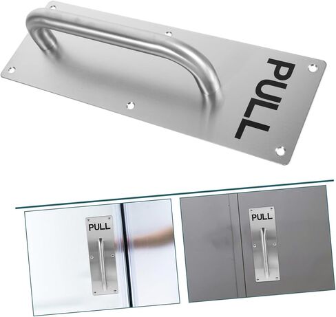 ABOOFAN Stainless Steel Pull Door Handle for Fire Exit Cabinet Heavy Duty Commercial Door Handle Plate Impact Resistant Non Deformation Design in Saudi Arabia