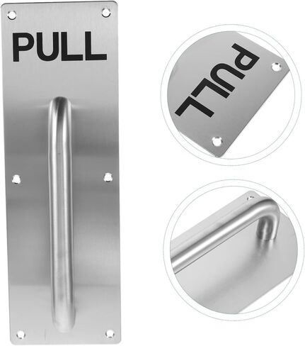ABOOFAN Stainless Steel Pull Door Handle for Fire Exit Cabinet Heavy Duty Commercial Door Handle Plate Impact Resistant Non Deformation Design in Saudi Arabia