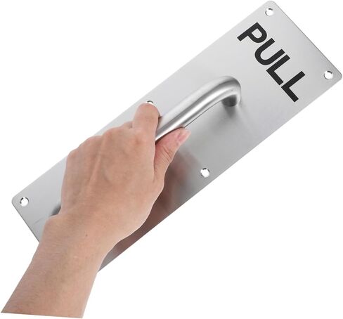 ABOOFAN Stainless Steel Pull Door Handle for Fire Exit Cabinet Heavy Duty Commercial Door Handle Plate Impact Resistant Non Deformation Design in Saudi Arabia