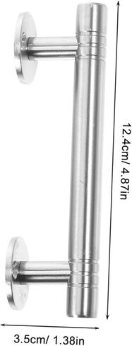 LIFKOME Stainless Steel Door Handle Pull for Wooden Double Doors 124mm Long Simple Design for Anti-Theft Security on Front Gates in Saudi Arabia