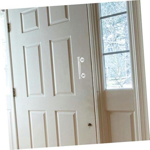LIFKOME Stainless Steel Door Handle Pull for Wooden Double Doors 124mm Long Simple Design for Anti-Theft Security on Front Gates in Saudi Arabia