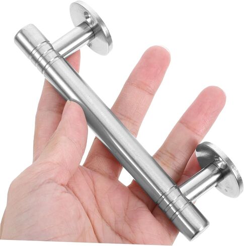 LIFKOME Stainless Steel Door Handle Pull for Wooden Double Doors 124mm Long Simple Design for Anti-Theft Security on Front Gates in Saudi Arabia