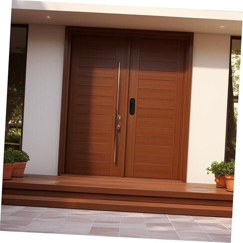Tofficu Stainless Steel Door Pull Handle Durable Push Plate for Barn Commercial Residential Use Secure Resistant Design for High Traffic Areas Versatile Door Handle in Saudi Arabia