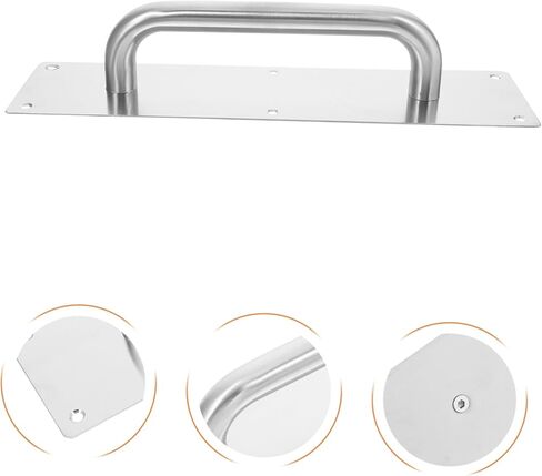 Holibanna Push Pull Metal Door Handle for Residential Commercial Use Durable Stainless Steel Design Elegant User Friendly for Sliding Barn Doors in Saudi Arabia