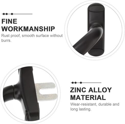 WOONEKY 2Pcs Zinc Alloy Sliding Door Handle Durable Window Pull Handle for Residential and Commercial Use Easy to Install Thickened Design with Fine Workmanship Finish in Saudi Arabia