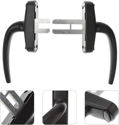 WOONEKY 2Pcs Zinc Alloy Sliding Door Handle Durable Window Pull Handle for Residential and Commercial Use Easy to Install Thickened Design with Fine Workmanship Finish in Saudi Arabia