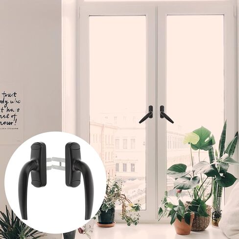 WOONEKY 2Pcs Zinc Alloy Sliding Door Handle Durable Window Pull Handle for Residential and Commercial Use Easy to Install Thickened Design with Fine Workmanship Finish in Saudi Arabia