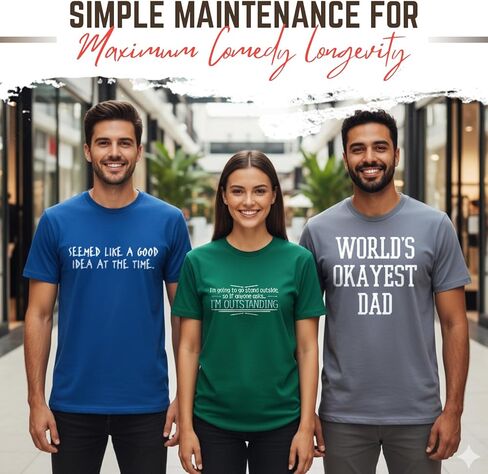 Outstanding Funny T Shirt | Cool Mens Sarcastic T Shirts for Casual Wear | Trendy Mens Novelty Shirt with Humor in Saudi Arabia