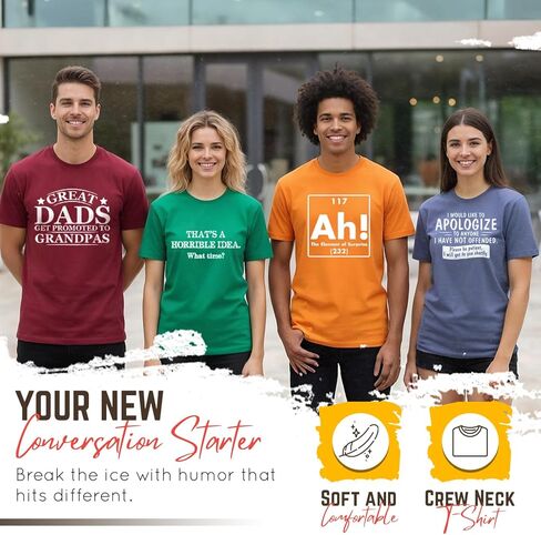 Outstanding Funny T Shirt | Cool Mens Sarcastic T Shirts for Casual Wear | Trendy Mens Novelty Shirt with Humor in Saudi Arabia
