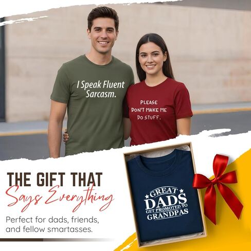 Outstanding Funny T Shirt | Cool Mens Sarcastic T Shirts for Casual Wear | Trendy Mens Novelty Shirt with Humor in Saudi Arabia