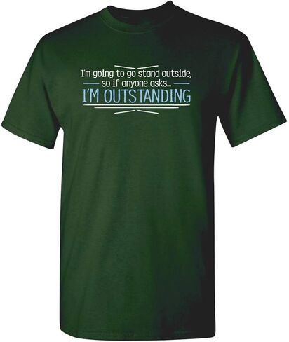Outstanding Funny T Shirt | Cool Mens Sarcastic T Shirts for Casual Wear | Trendy Mens Novelty Shirt with Humor in Saudi Arabia