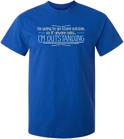 Outstanding Funny T Shirt | Cool Mens Sarcastic T Shirts for Casual Wear | Trendy Mens Novelty Shirt with Humor in Saudi Arabia