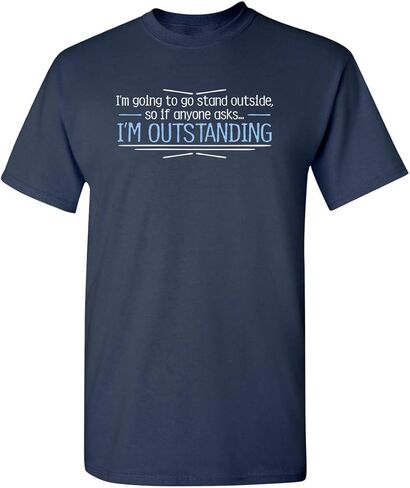 Outstanding Funny T Shirt | Cool Mens Sarcastic T Shirts for Casual Wear | Trendy Mens Novelty Shirt with Humor in Saudi Arabia