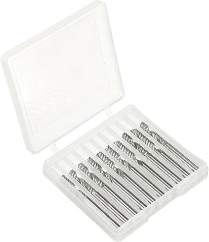 10pcs Single Flute End Mill Cutter 3.175 * 22 38mm O Aluminium Router Bits Tungsten Carbide Milling for Wood Aluminum in Saudi Arabia