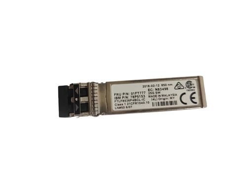 1Pcs 01FT777 IBM 78P5153 Transceiver SFP 25G SR 850NM FTLF8536P4BCL-IC N83854 25GB Sfp Fiber Switch in Saudi Arabia