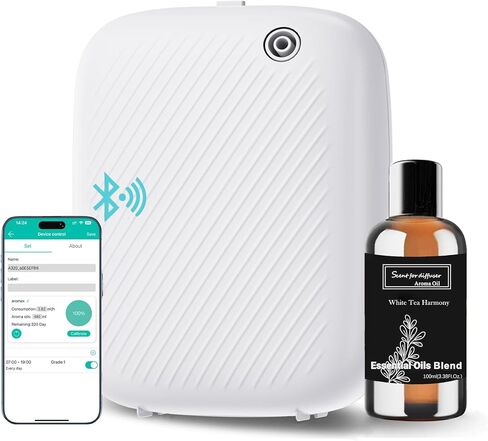 Smart Scent Air Machine Pro for Home, Waterless Essential Oil Diffuser, 400ML Cold Air Technology Scent Diffuser for Large Room and Commercial Use, Cover Up to 2000 Sq.Ft in Saudi Arabia