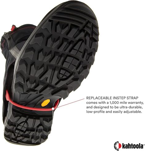 Kahtoola LEVAgaiter Mid GTX Gaiters, Waterproof Gore-TEX Shoe & Boot Protection for Mountaineering, Off-Trail Hiking in Mud, Snow & Ice - Black - Large in Saudi Arabia