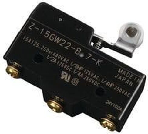 أومرون Z-15GW22-B7-K مفتاح ميكرو، رافعة دوارة SPDT 15A 250V in Saudi Arabia