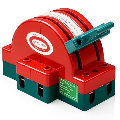 Relaxweex Disconnect Knife Switch Double Power Disconnect Switch(100 A 220 V 2 Pole,Orange) in Saudi Arabia
