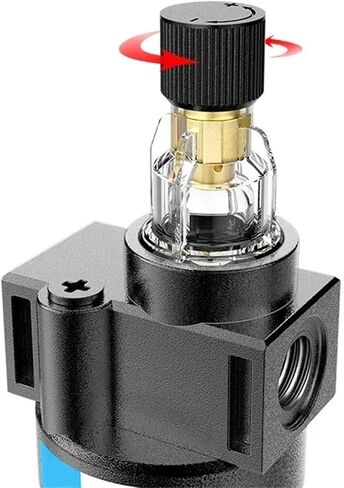 AFC2000 1/4 ضاغط الهواء فاصل الزيت والماء مرشح منظم فخ البخاخة صمام تخفيض الضغط (AFC-PC1202) in Kuwait