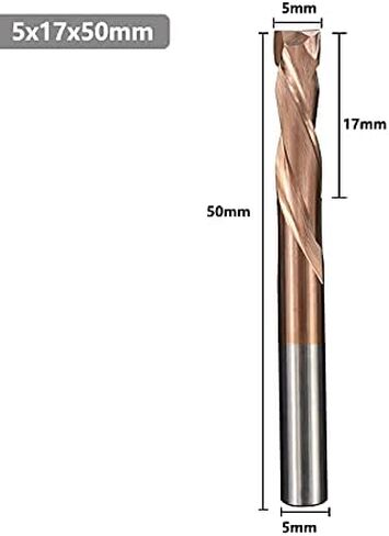 1pcs 2 Flutes Carbide CNC End Mill Up Down Cutter 3.175/4 /5/6 /8 /10mm Shank Router Bit TiCN Coated Compression Milling in Saudi Arabia