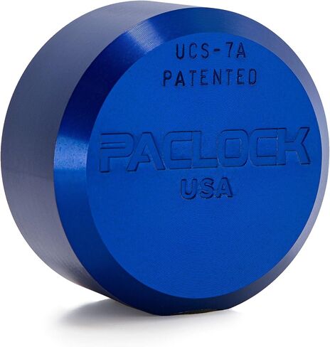 قرص PACLOCK's 7-Series ذو الظهر المسطح مع فتحات ملولبة، UCS، أسطوانة ذات 6 دبابيس عالية الأداء، قفل واحد مرتبط برقم U-Pick! مع 2 مفاتيح، أزرق in Kuwait