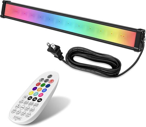 MEIKEE 25W RGB أضواء غسل الجدار، RGBW اللون تغيير أضواء شريط الغسالة في الهواء الطلق، IP66 للماء LED شريط ضوء المرحلة لعيد الميلاد عيد الهالوين حزب المناظر الطبيعية (4 حزمة) in Saudi Arabia