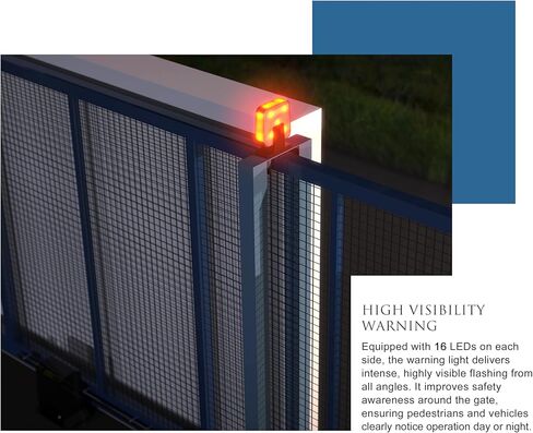 blütezeit IP54 مقاوم للطقس 12 فولت - 240 فولت تيار متردد/تيار مستمر، ضوء تحذير وامض عالمي LED، مصباح إنذار عالمي لفتحات البوابة المنزلقة والتأرجح مع إشارة برتقالية، ضوء عالي السطوع in Kuwait