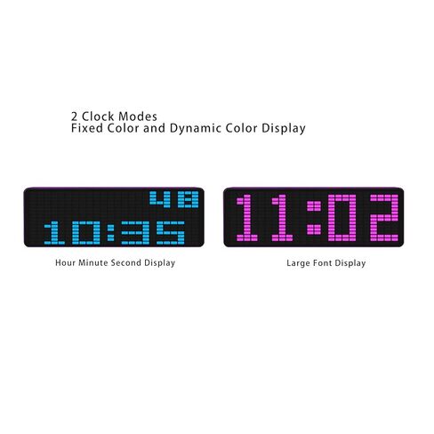 LED Music Visualizer, RGB Audio Spectrum Analyzer with 384 RGB LEDs, 20 Dynamic, 20 Dynamic Modes, 7 Color Effects, Voice and Rhythm Sync for Home, Gaming Room, Digital Clock in Saudi Arabia