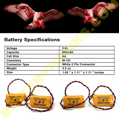 10010037 B2-0031 AA900MAH LEDR-1 6200RP CUSTOM-318 OSA230 253799 3.6v 900mAh Ni-Cd Exit Sign Emergency Light Battery in Saudi Arabia