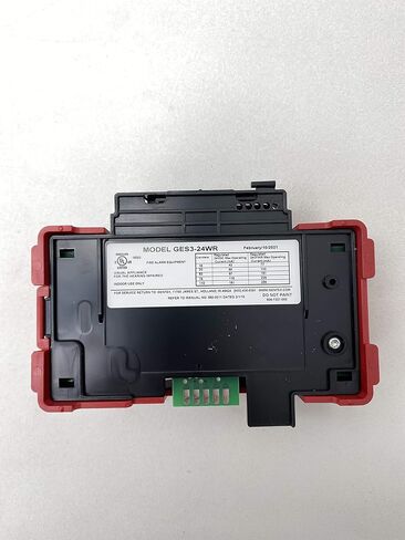 Gentex GES3-24WR 24VDC Selectable Candela Low Profile Evacuation Strobe - Red Faceplate in Saudi Arabia