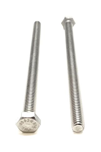 5/16-18x5 Stainless Steel Hex Cap Screws Hex Bolts 316 Marine Grade Stainless Steel Full Thread - (5 pcs) in Saudi Arabia