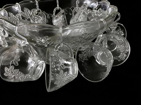 24 PCS 1.7Inch Clear Plastic Punch Bowl Cup S Hooks in Saudi Arabia