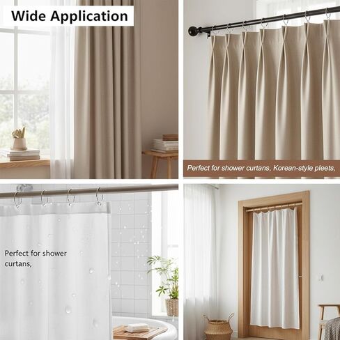 50 PCS Drapery Pins Plastic Curtain Hooks White Pinch Pleat Hooks Adjustable Curtain Clips for Shower Curtains, Pleated Drapes, Window Curtains(75mm/2.95in) in Saudi Arabia