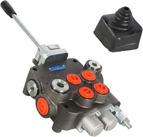 2 بكرة 21GPM صمام التحكم الاتجاهي الهيدروليكي، 3625PSI SAE منافذ صمام هيدروليكي مزدوج التمثيل مع عصا التحكم in Saudi Arabia