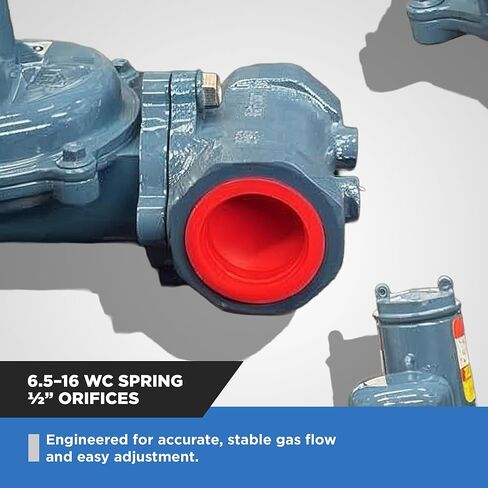 منظم الغاز الطبيعي NMT NGR02-10، 1 بوصة NPT 1558 CFM عند 5 رطل لكل بوصة مربعة NG 2430 CFM في غاز البترول المسال 1036 CFM عند 2 رطل لكل بوصة مربعة NG 1620 CFM في غاز البترول المسال بحد أقصى 10 رطل لكل بوصة مربعة ضغط المدخل in Saudi Arabia