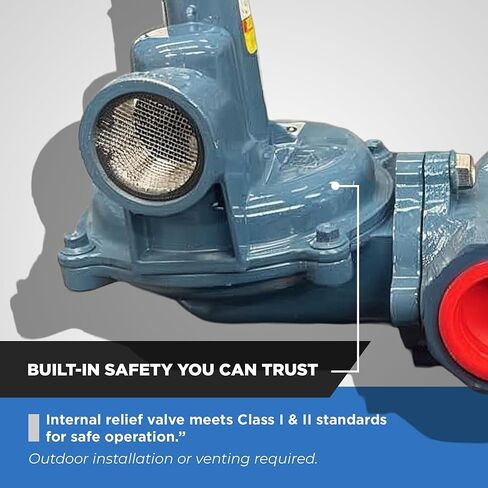 منظم الغاز الطبيعي NMT NGR02-10، 1 بوصة NPT 1558 CFM عند 5 رطل لكل بوصة مربعة NG 2430 CFM في غاز البترول المسال 1036 CFM عند 2 رطل لكل بوصة مربعة NG 1620 CFM في غاز البترول المسال بحد أقصى 10 رطل لكل بوصة مربعة ضغط المدخل in Saudi Arabia