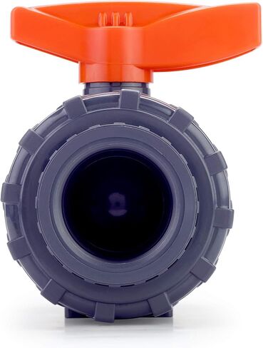 صمام كروي HYDROSEAL Kaplan مقاس 2 بوصة PVC ملولب (NPT) مع منفذ كامل، ASTM F1970، حلقات EPDM ومقاعد PTFE قابلة للعكس (2 بوصة) in Saudi Arabia