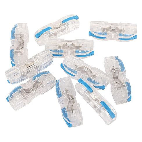10pcs 1 in 1 Out Quick Lever Wire Connectors Conductor Compact Connectors Connect Splicing 28-12 AWG Electrical Wire Terminals Transparent for Compact Inline Terminals Circuit Splices in Saudi Arabia