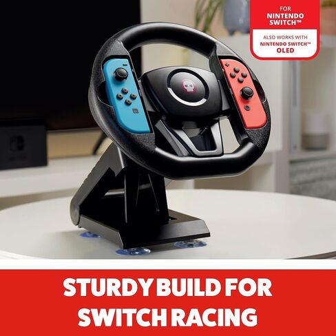 Numskull Nintendo Switch Joy-Con Steering Wheel Table Attachment, Switch Racing Wheel Accessory,Black in Saudi Arabia