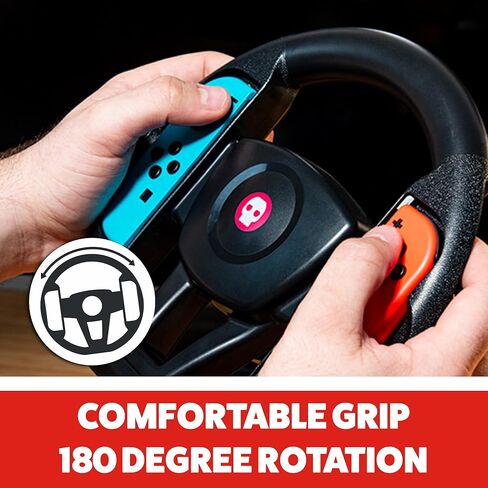 Numskull Nintendo Switch Joy-Con Steering Wheel Table Attachment, Switch Racing Wheel Accessory,Black in Saudi Arabia