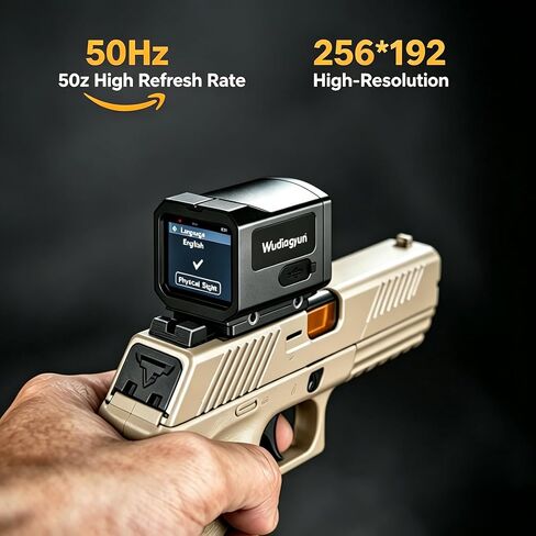 Thermal Imager Night Vision Scope, Built-in 256 * 192 Resolution Infrared Scope with Crosshair for Hunting, 1.6'' 360 * 320 TISR Touch Screen for Handguns in Saudi Arabia