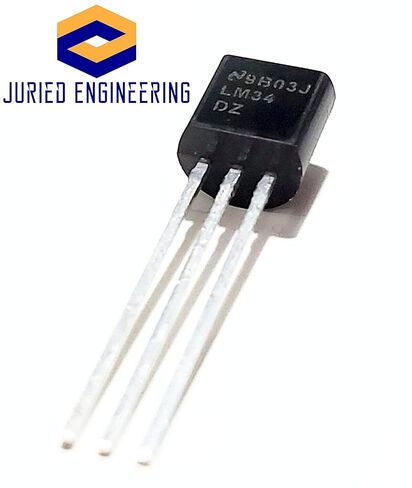 LM34DZ/NOPB LM34DZ LM34 ±1 درجة فهرنهايت 5 فولت-30 فولت، مستشعر درجة حرارة الإخراج التناظري مع معايرة مقياس فهرنهايت TO-92 (قطعة واحدة) in Kuwait
